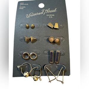 Earrings Universal Thread‎ Target 8 pair NWT nickel free semi precious stones